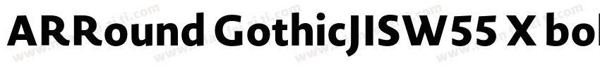 ARRound GothicJISW55 X bold Regular字体转换